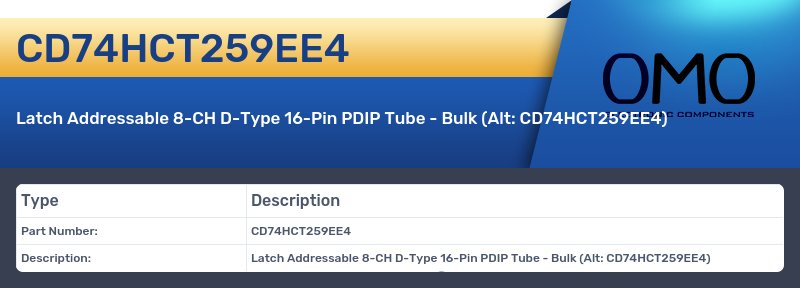 CD74HCT259EE4