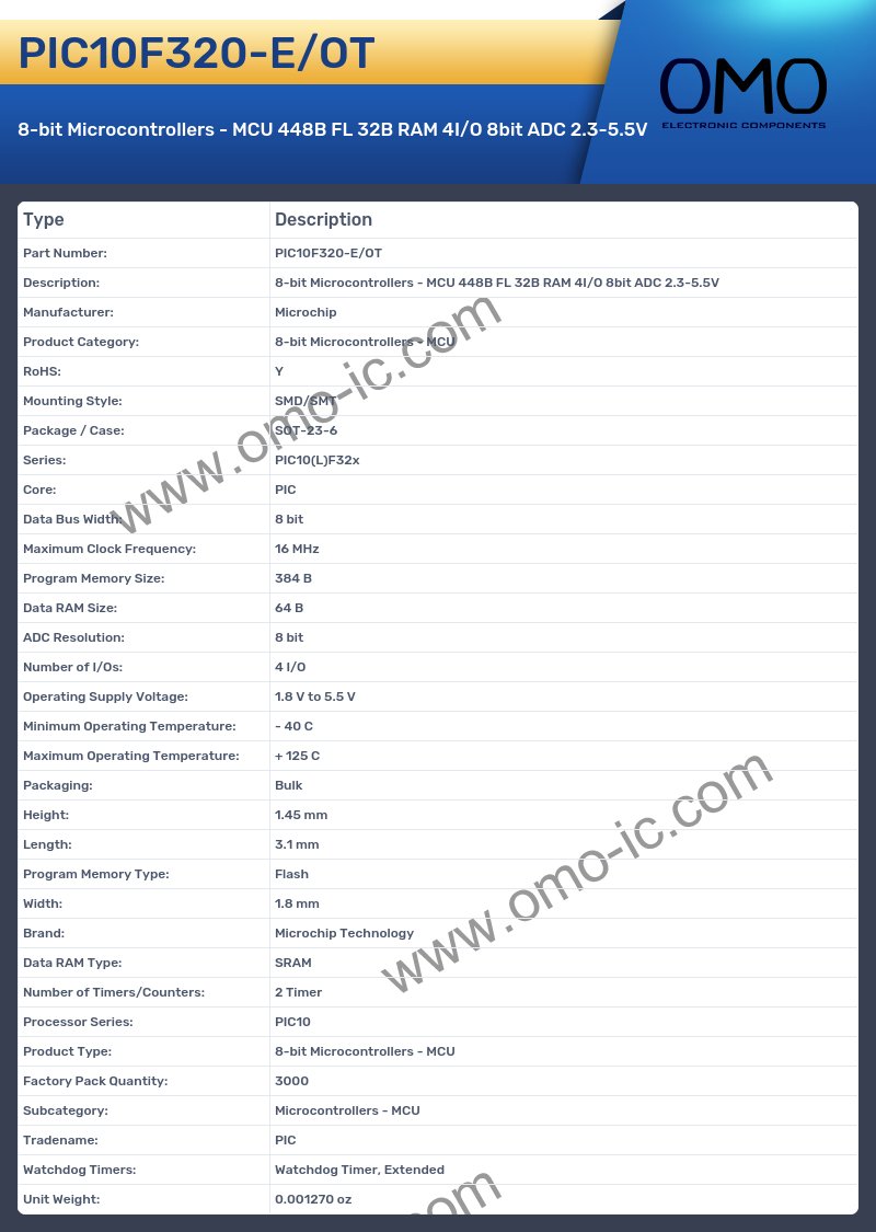 PIC10F320-E/OT