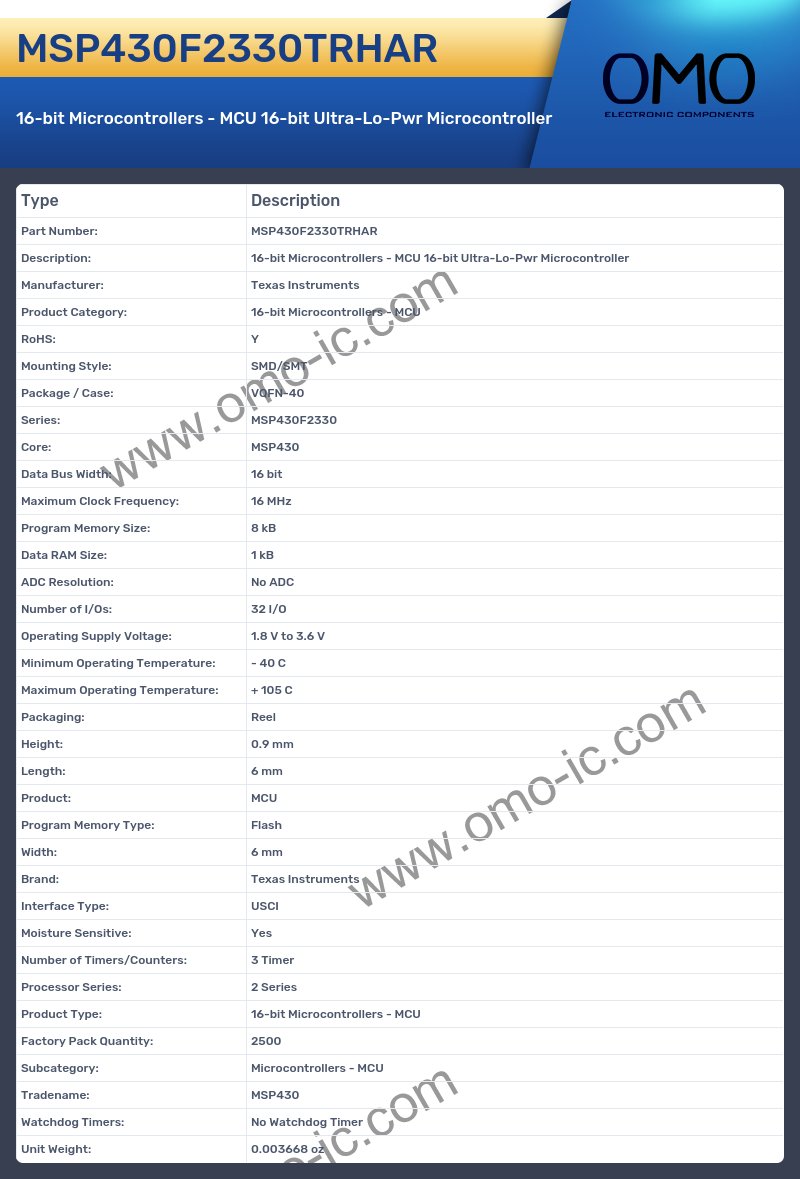 MSP430F2330TRHAR
