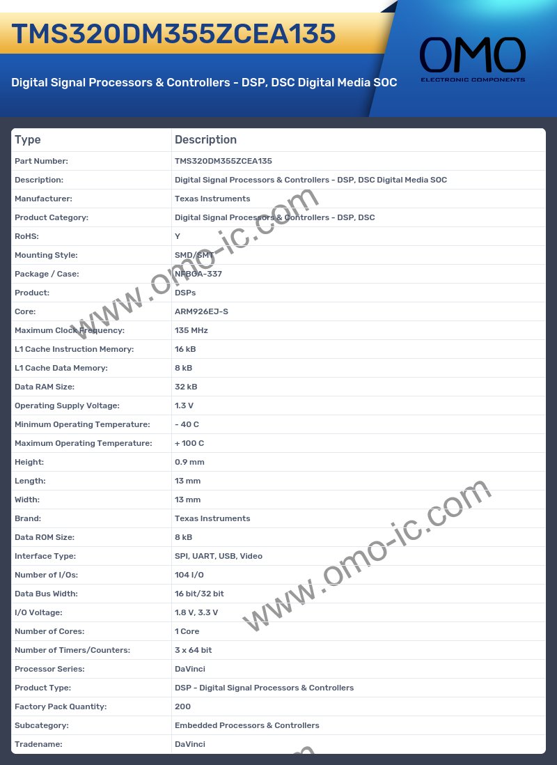 TMS320DM355ZCEA135