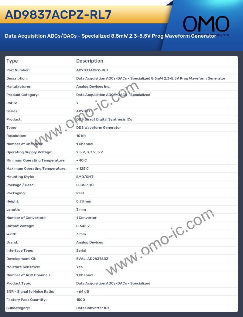 AD9837ACPZ-RL7
