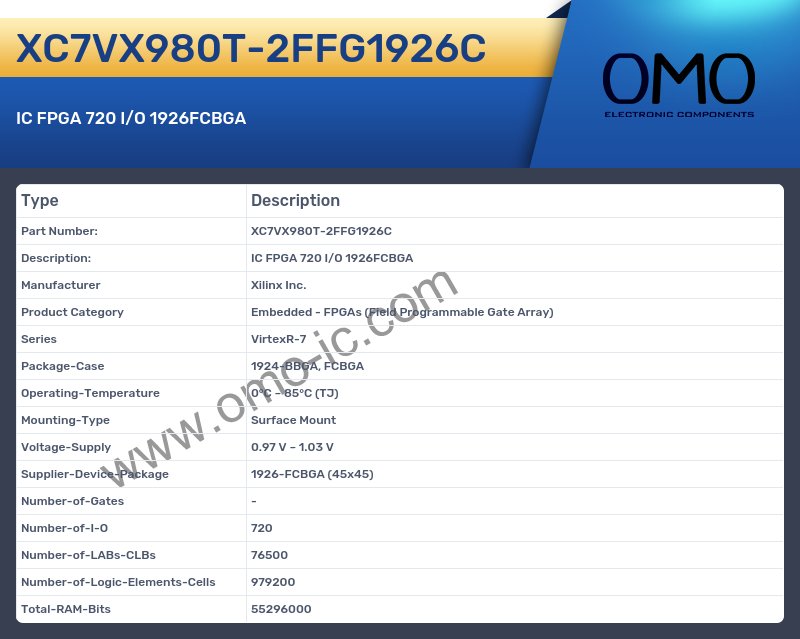 XC7VX980T-2FFG1926C