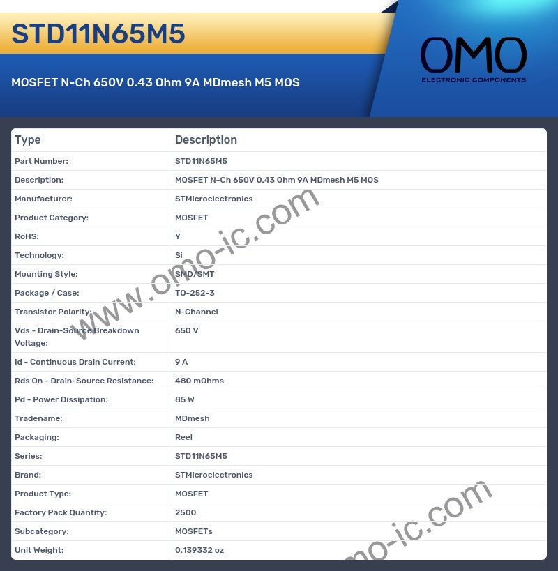 STD11N65M5