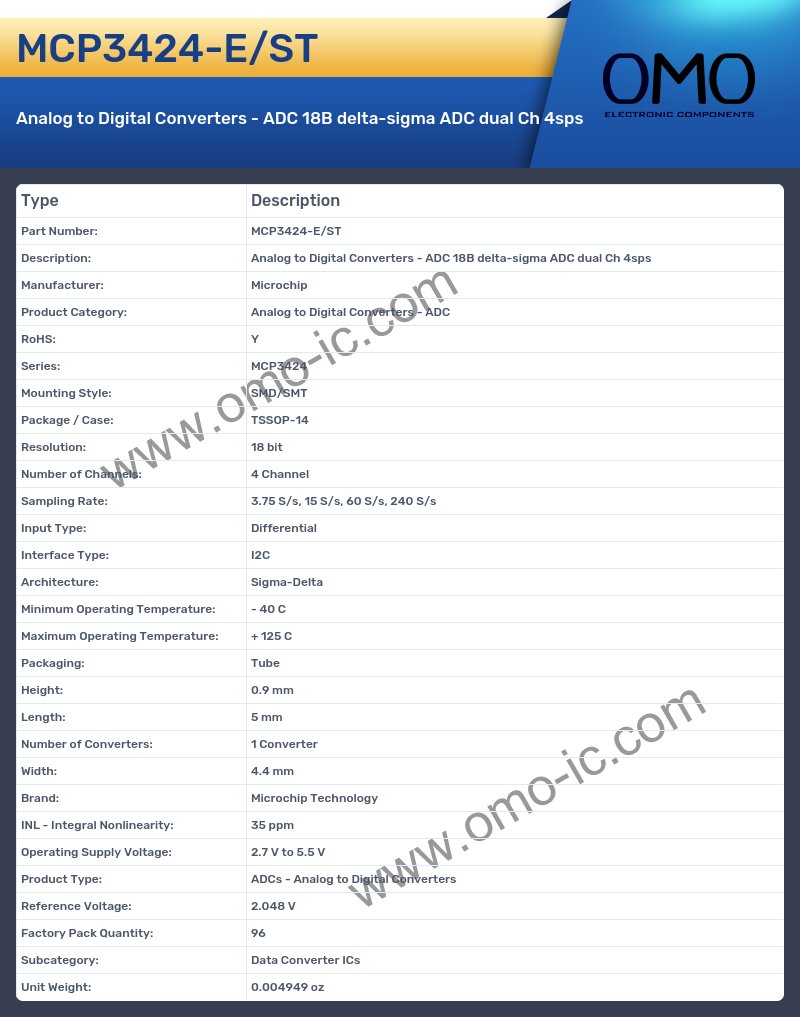 MCP3424-E/ST