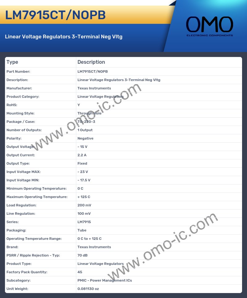 LM7915CT/NOPB