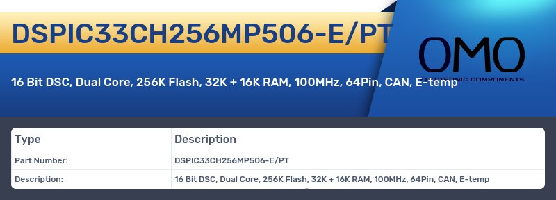 DSPIC33CH256MP506-E/PT