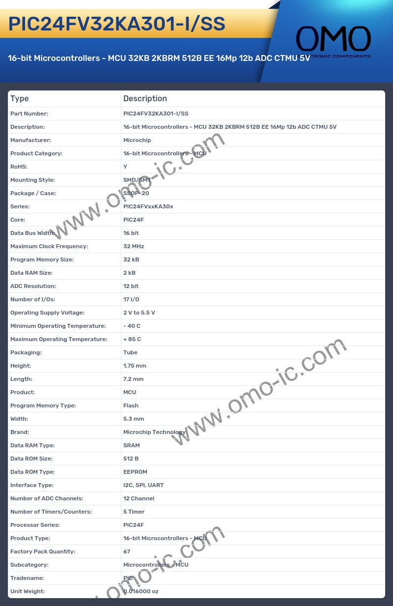 PIC24FV32KA301-I/SS