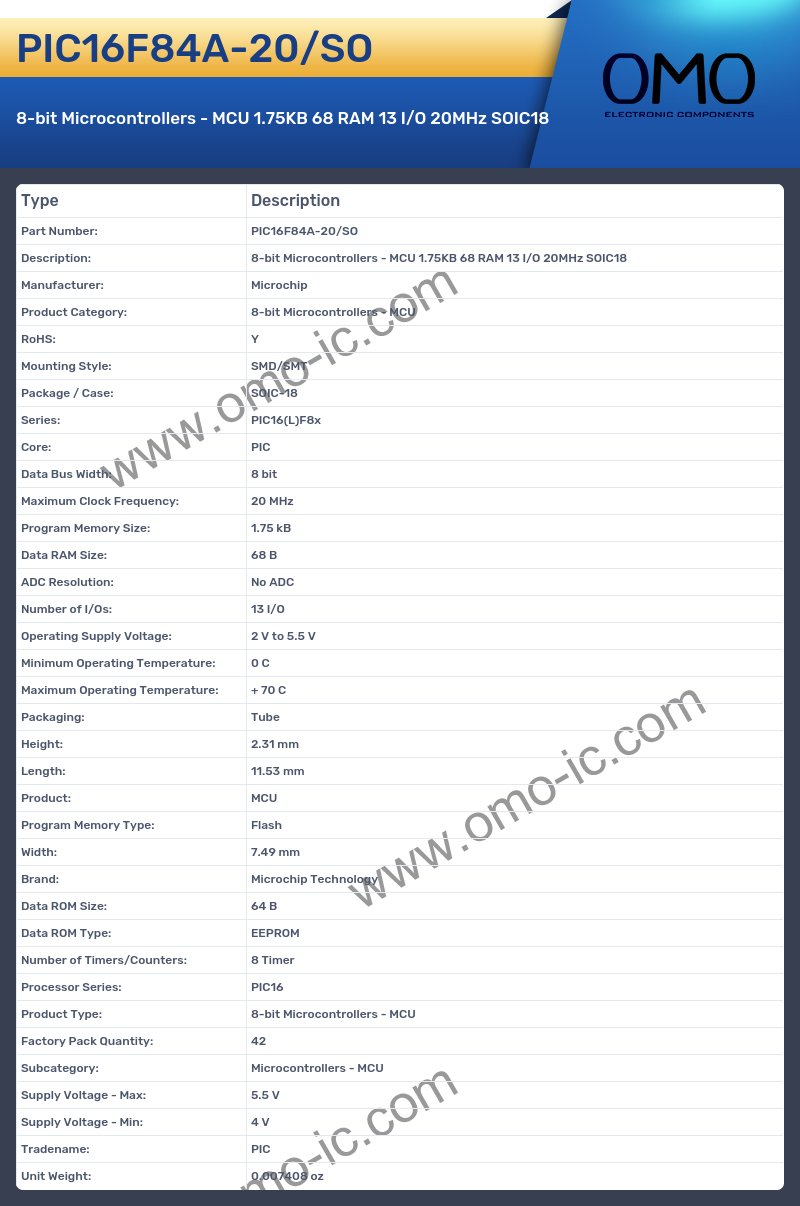 PIC16F84A-20/SO