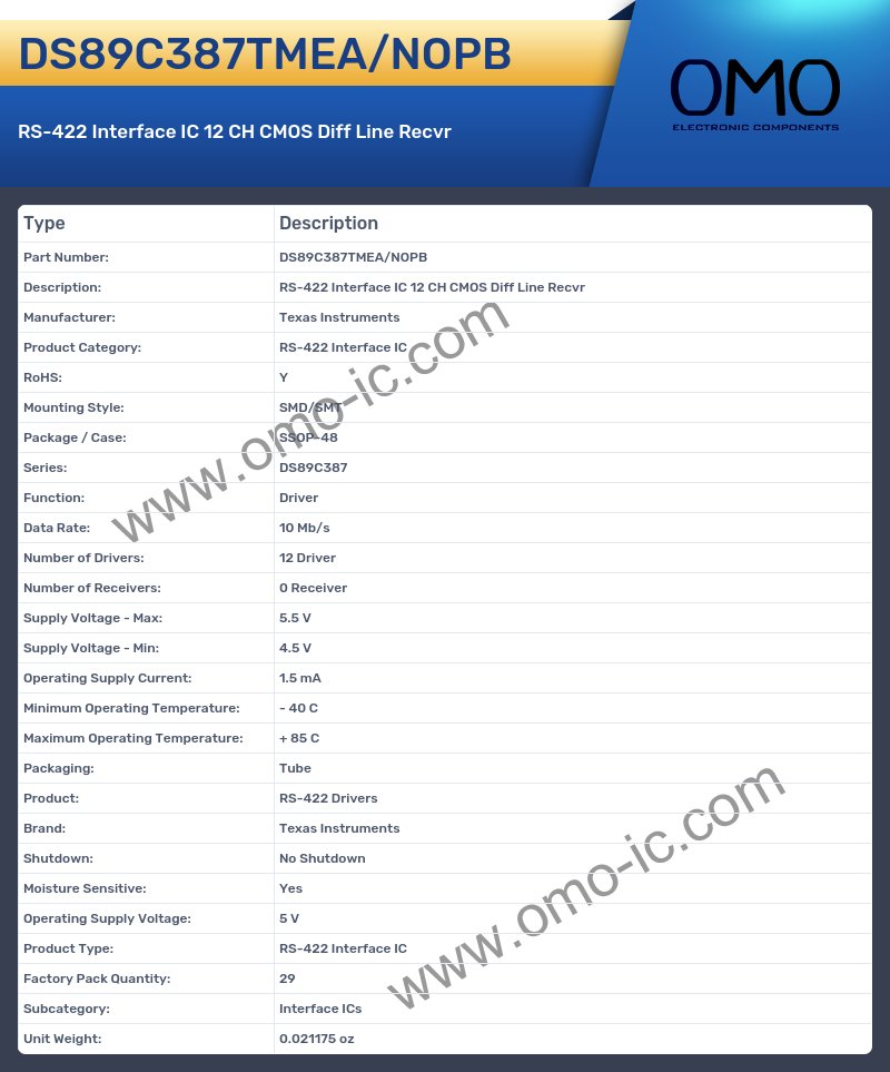 DS89C387TMEA/NOPB