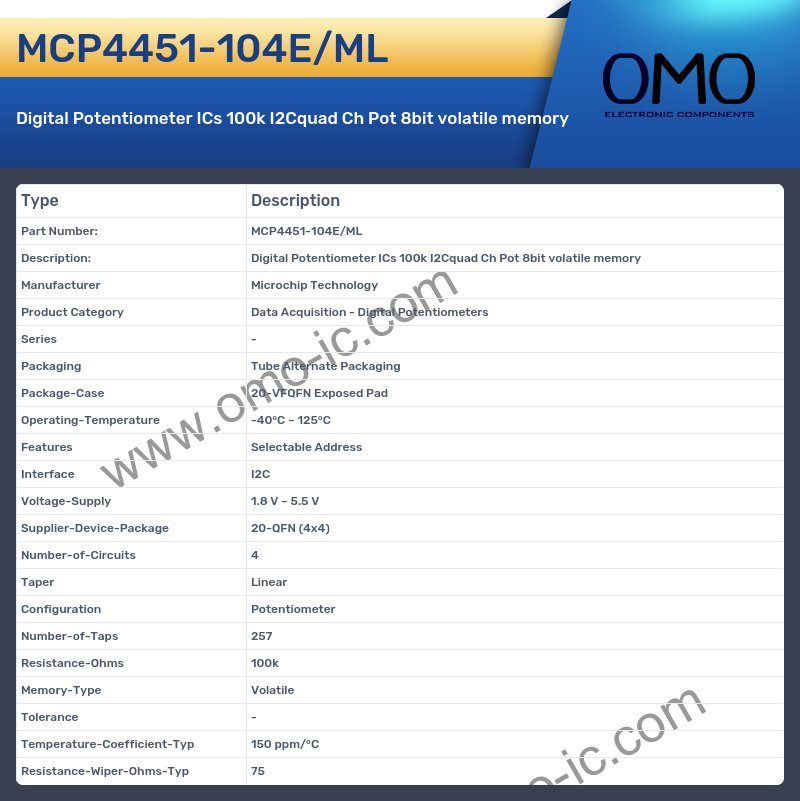 MCP4451-104E/ML