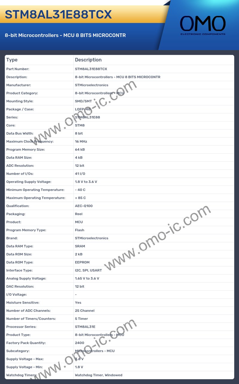 STM8AL31E88TCX