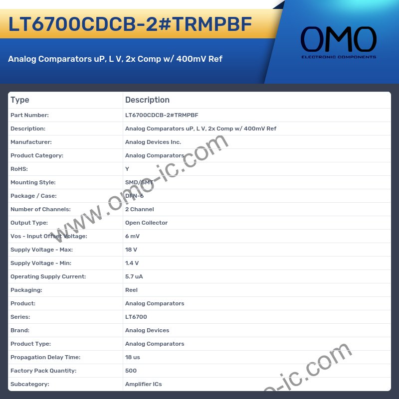 LT6700CDCB-2#TRMPBF