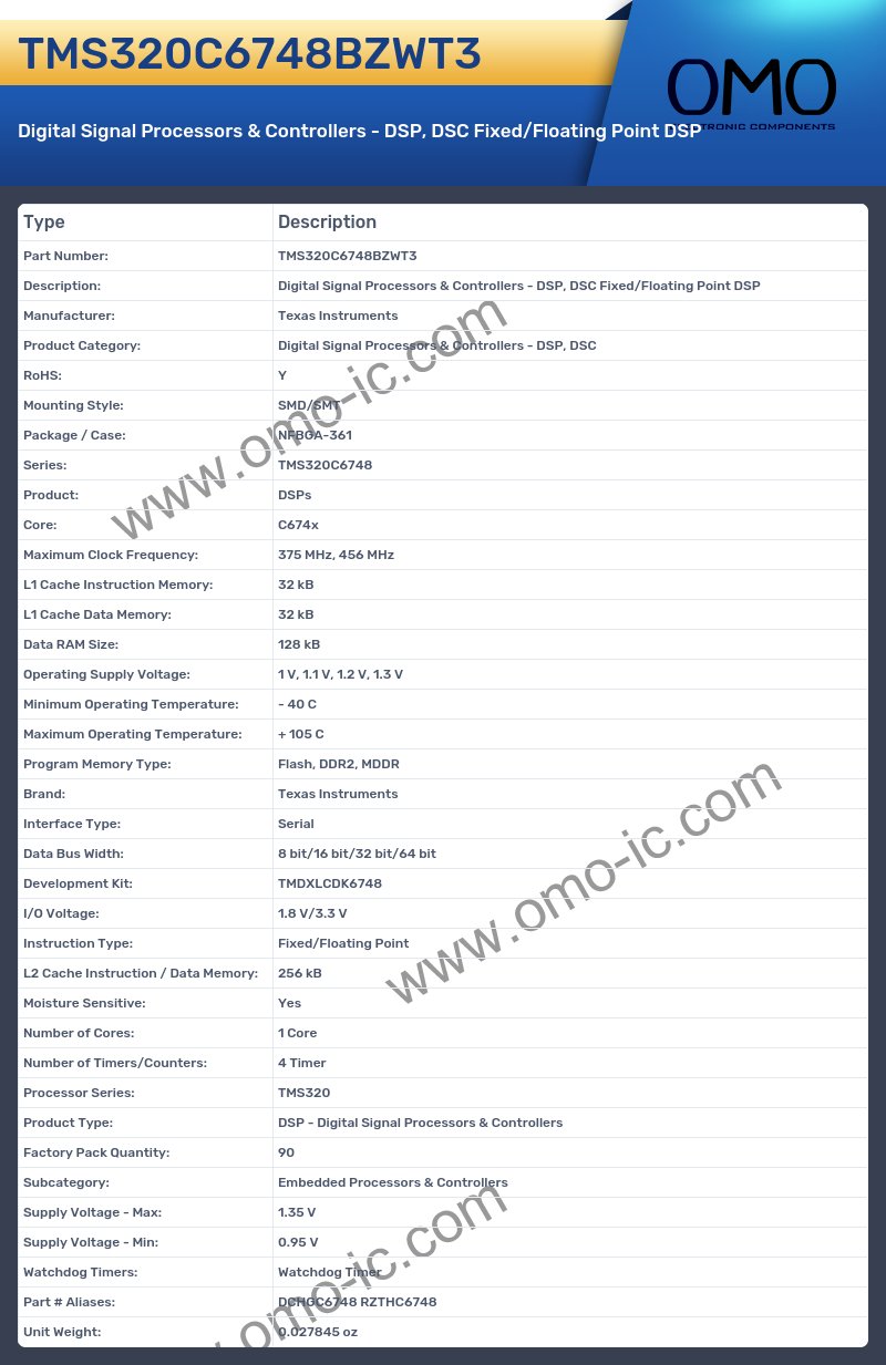 TMS320C6748BZWT3