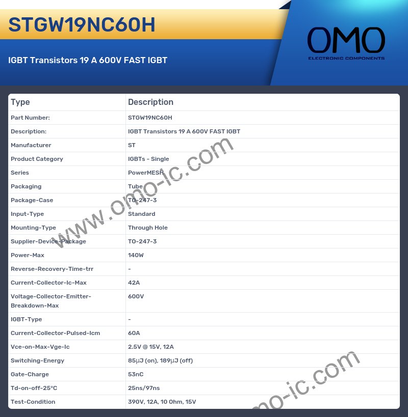 STGW19NC60H