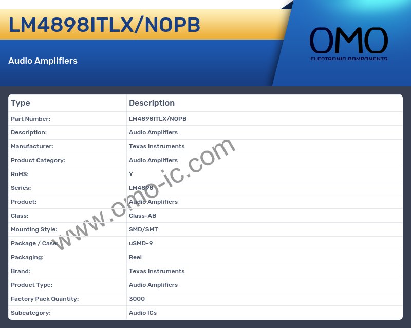 LM4898ITLX/NOPB