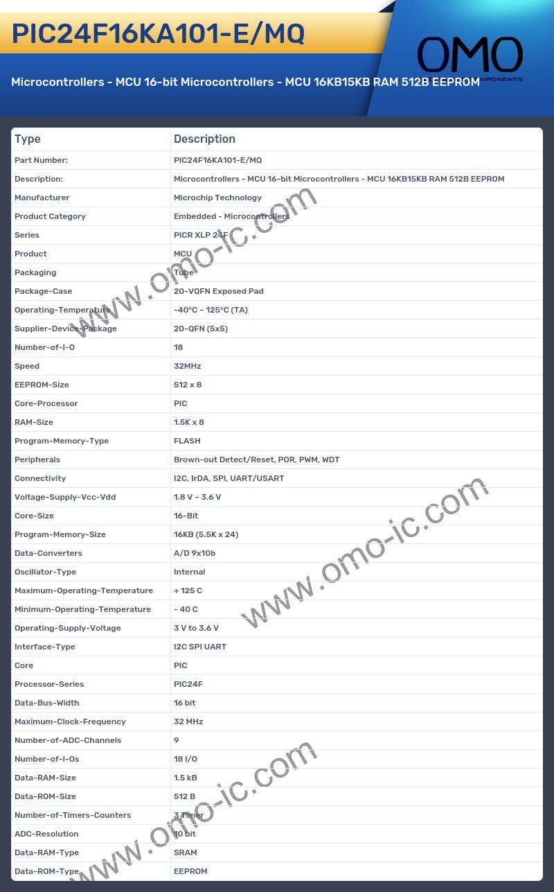 PIC24F16KA101-E/MQ