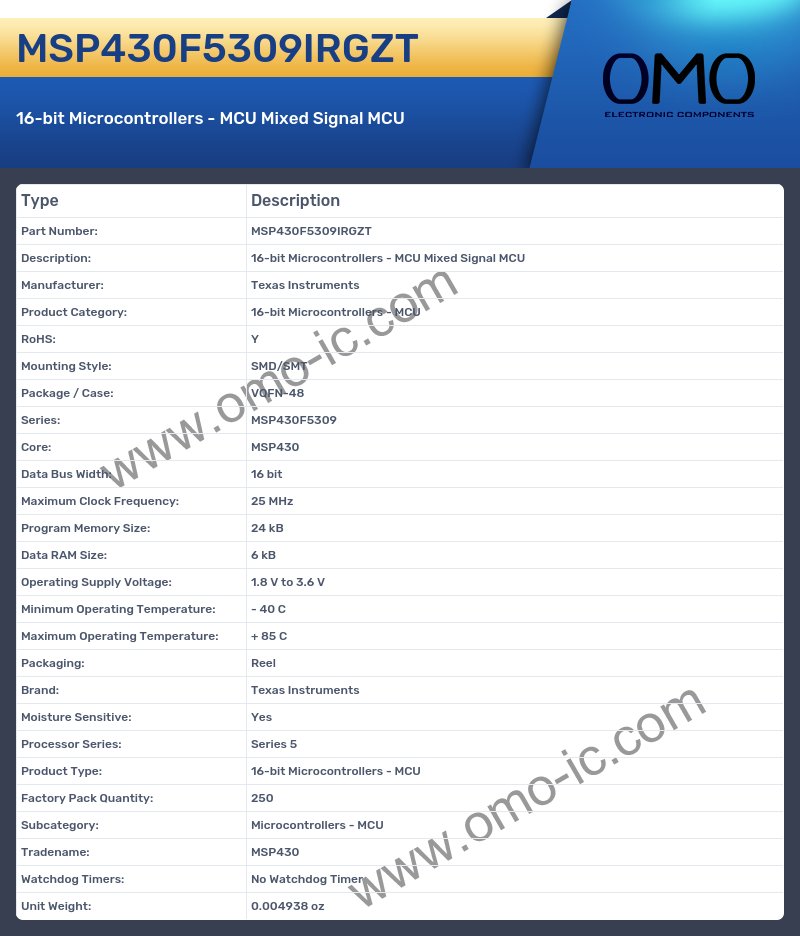 MSP430F5309IRGZT