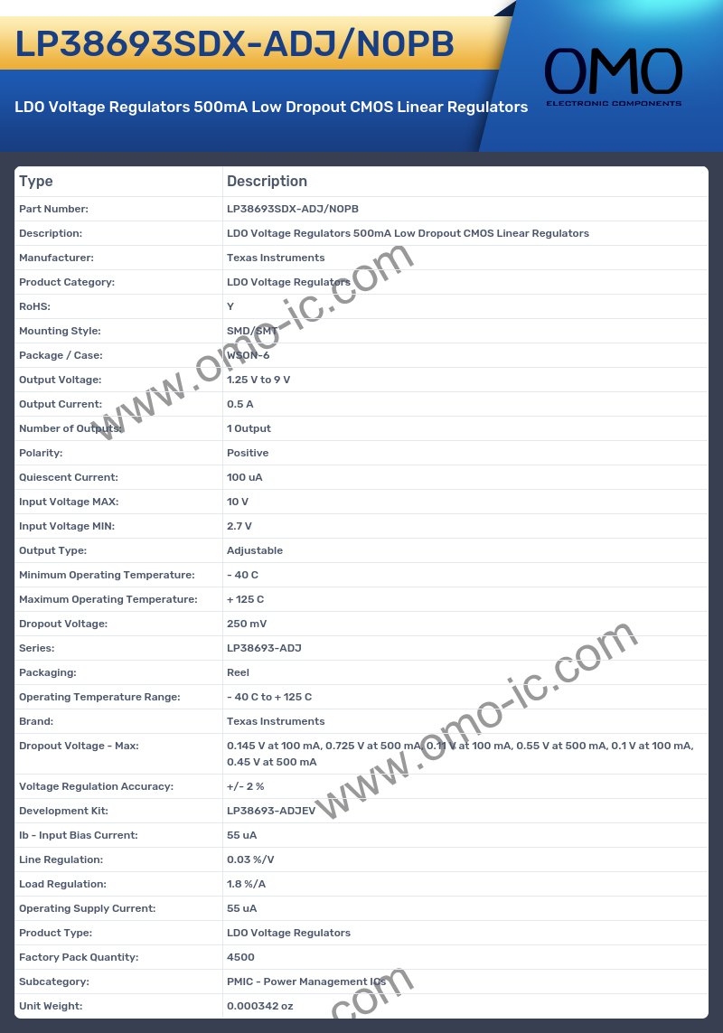 LP38693SDX-ADJ/NOPB