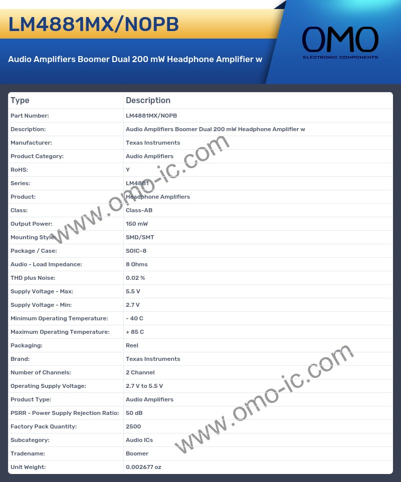 LM4881MX/NOPB