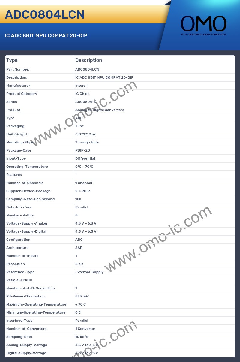 ADC0804LCN