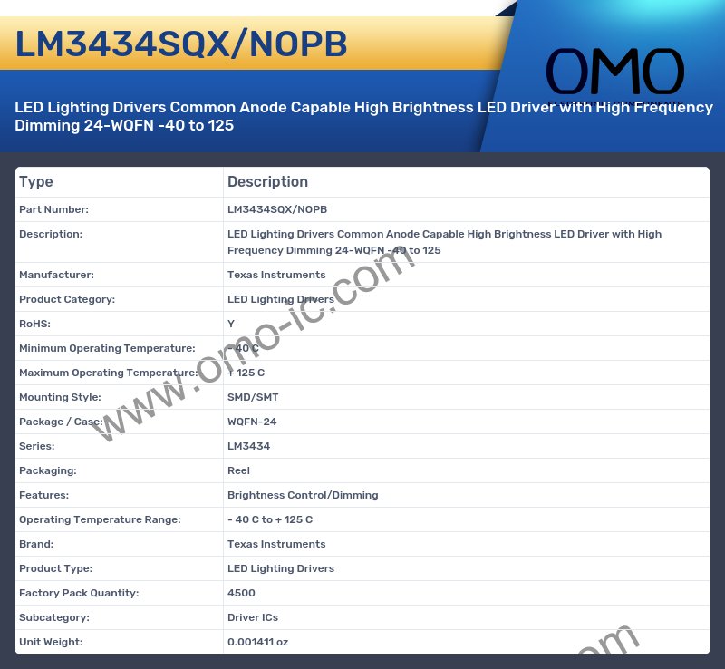 LM3434SQX/NOPB