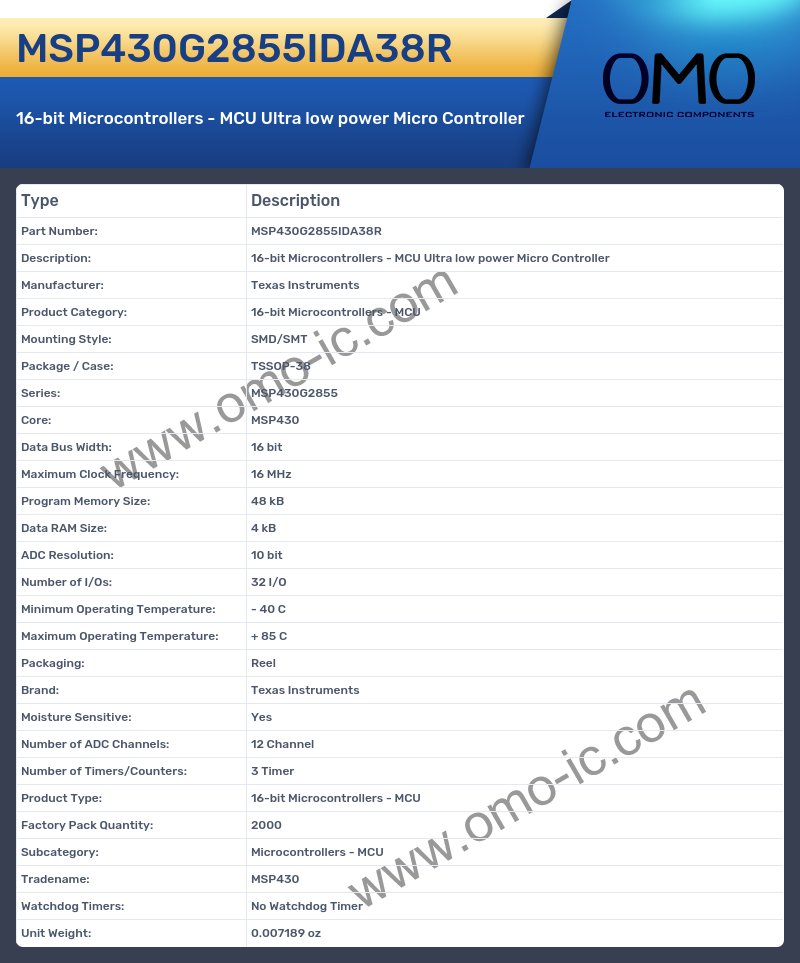 MSP430G2855IDA38R