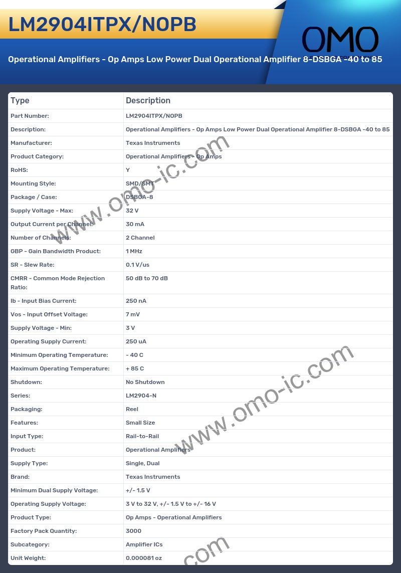 LM2904ITPX/NOPB
