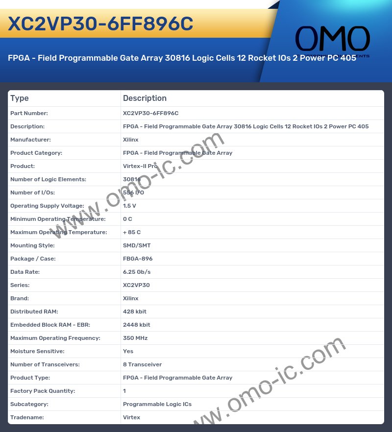 XC2VP30-6FF896C