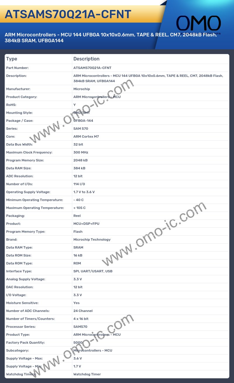 ATSAMS70Q21A-CFNT