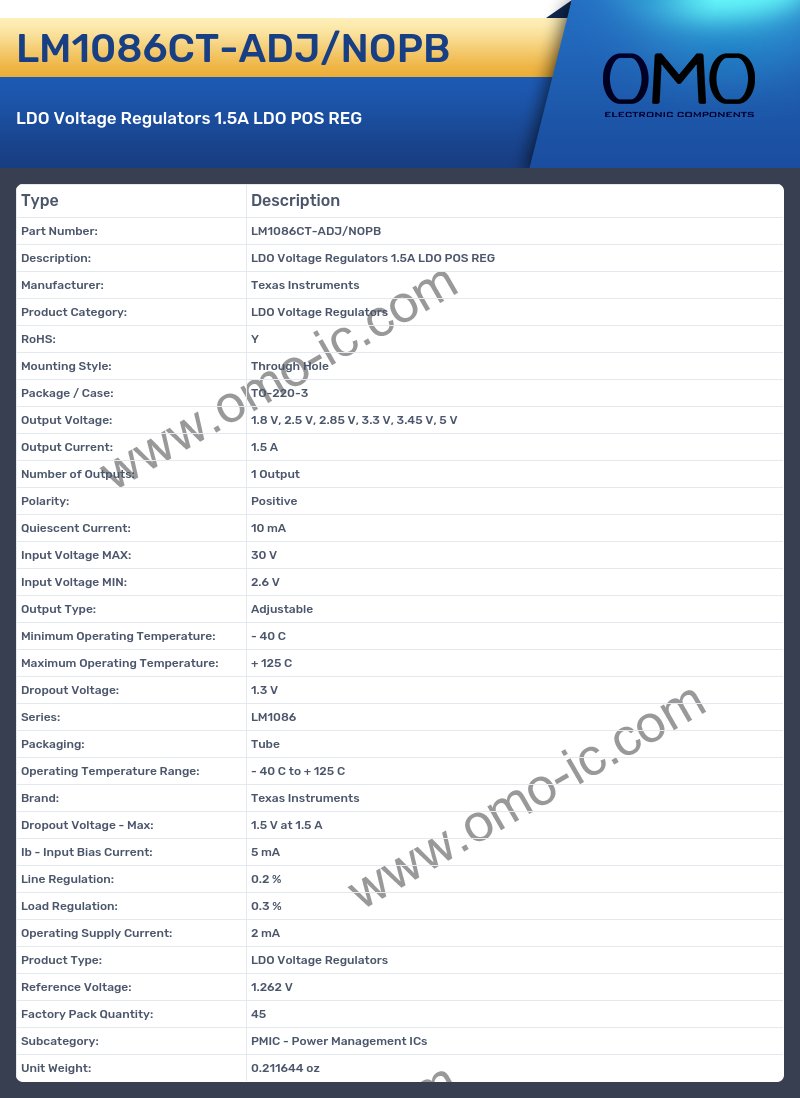 LM1086CT-ADJ/NOPB