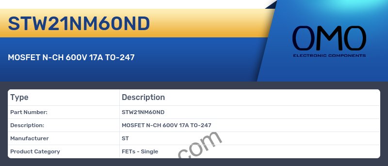 STW21NM60ND