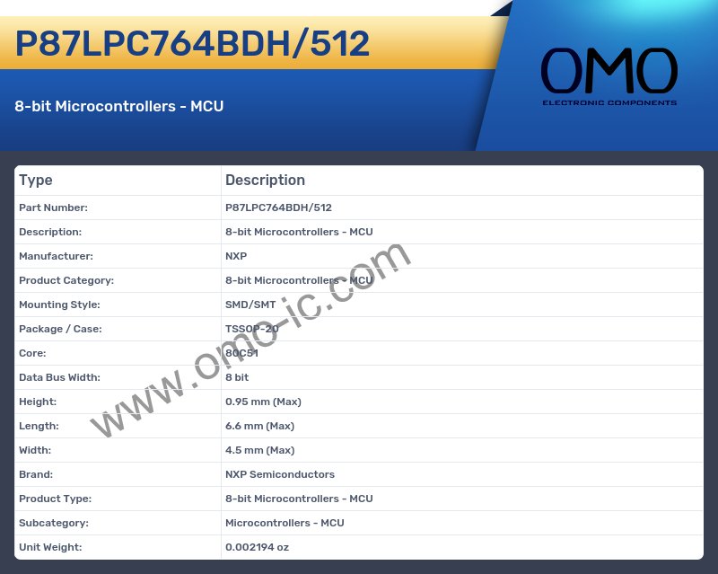 P87LPC764BDH/512