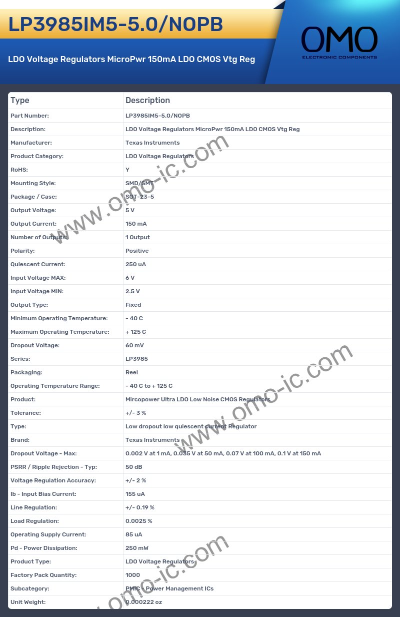 LP3985IM5-5.0/NOPB