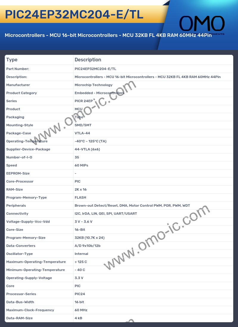 PIC24EP32MC204-E/TL