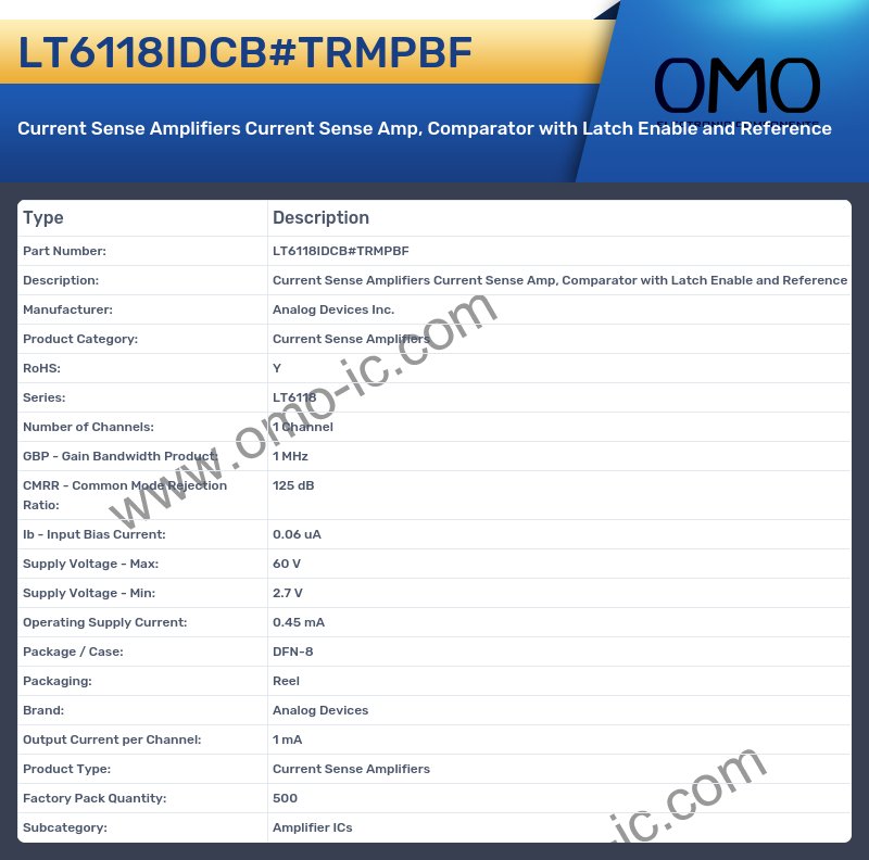 LT6118IDCB#TRMPBF