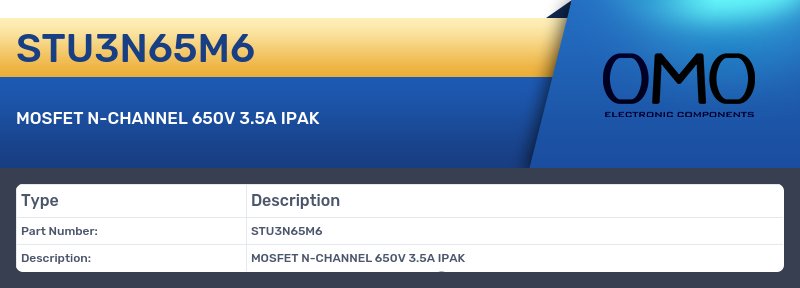STU3N65M6