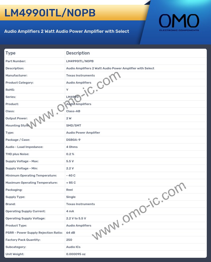 LM4990ITL/NOPB