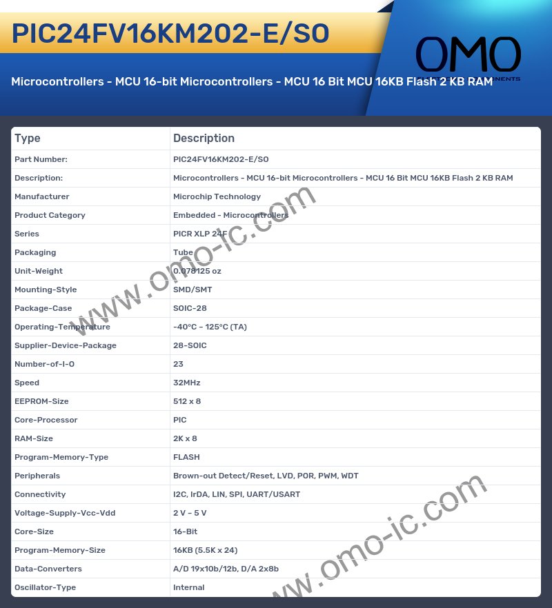 PIC24FV16KM202-E/SO