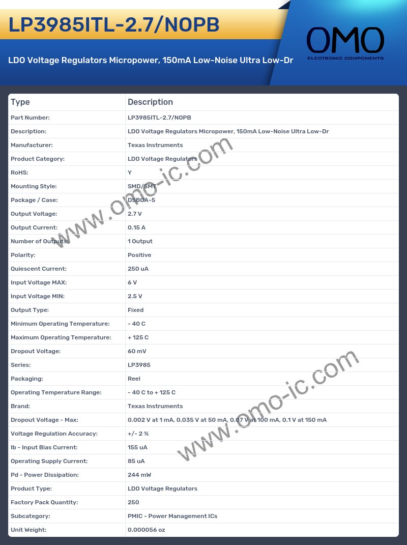 LP3985ITL-2.7/NOPB