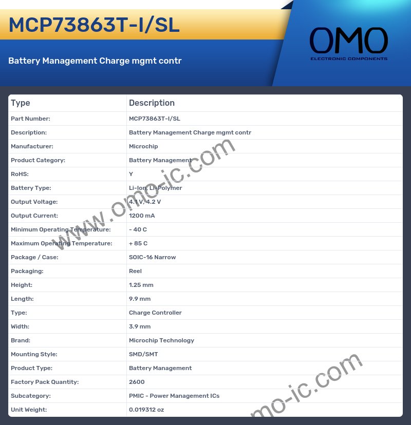 MCP73863T-I/SL