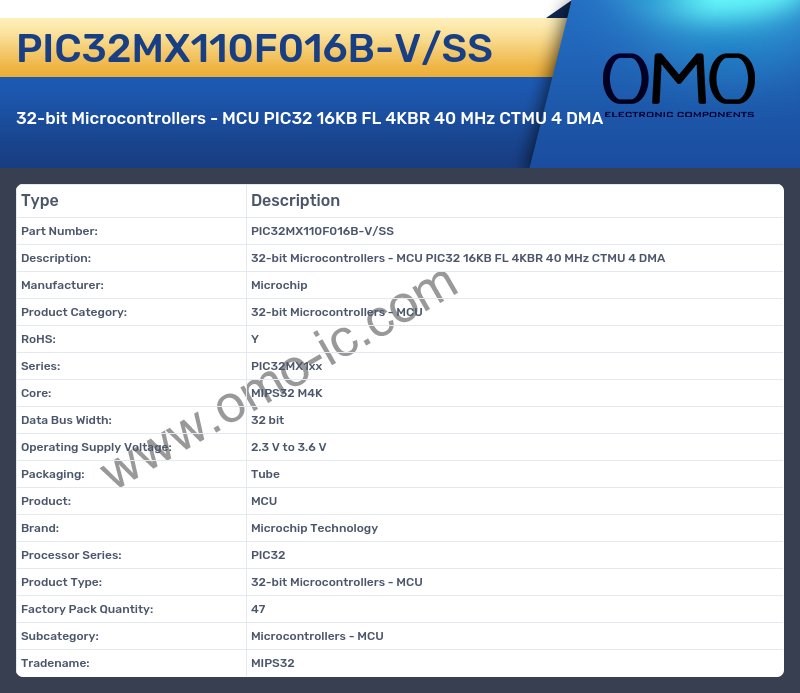 PIC32MX110F016B-V/SS