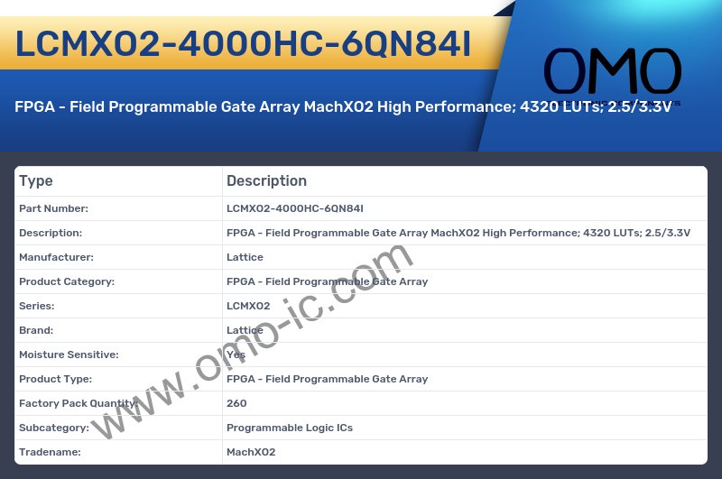 LCMXO2-4000HC-6QN84I