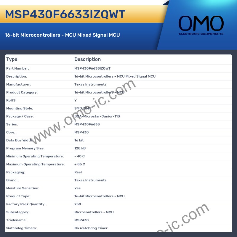 MSP430F6633IZQWT