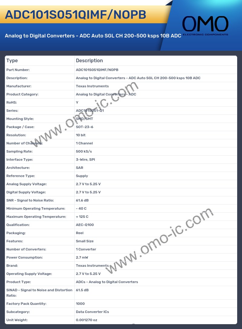 ADC101S051QIMF/NOPB
