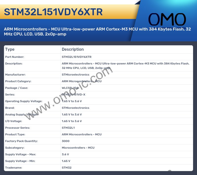 STM32L151VDY6XTR
