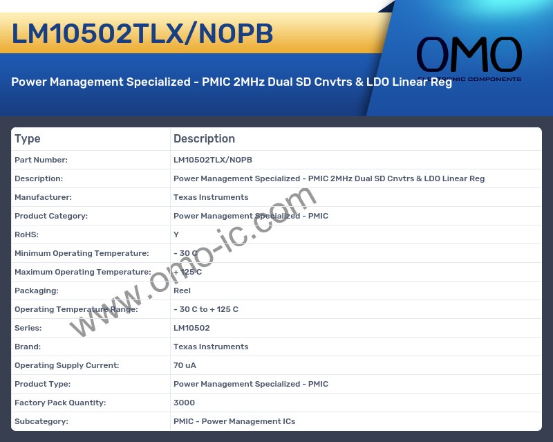 LM10502TLX/NOPB