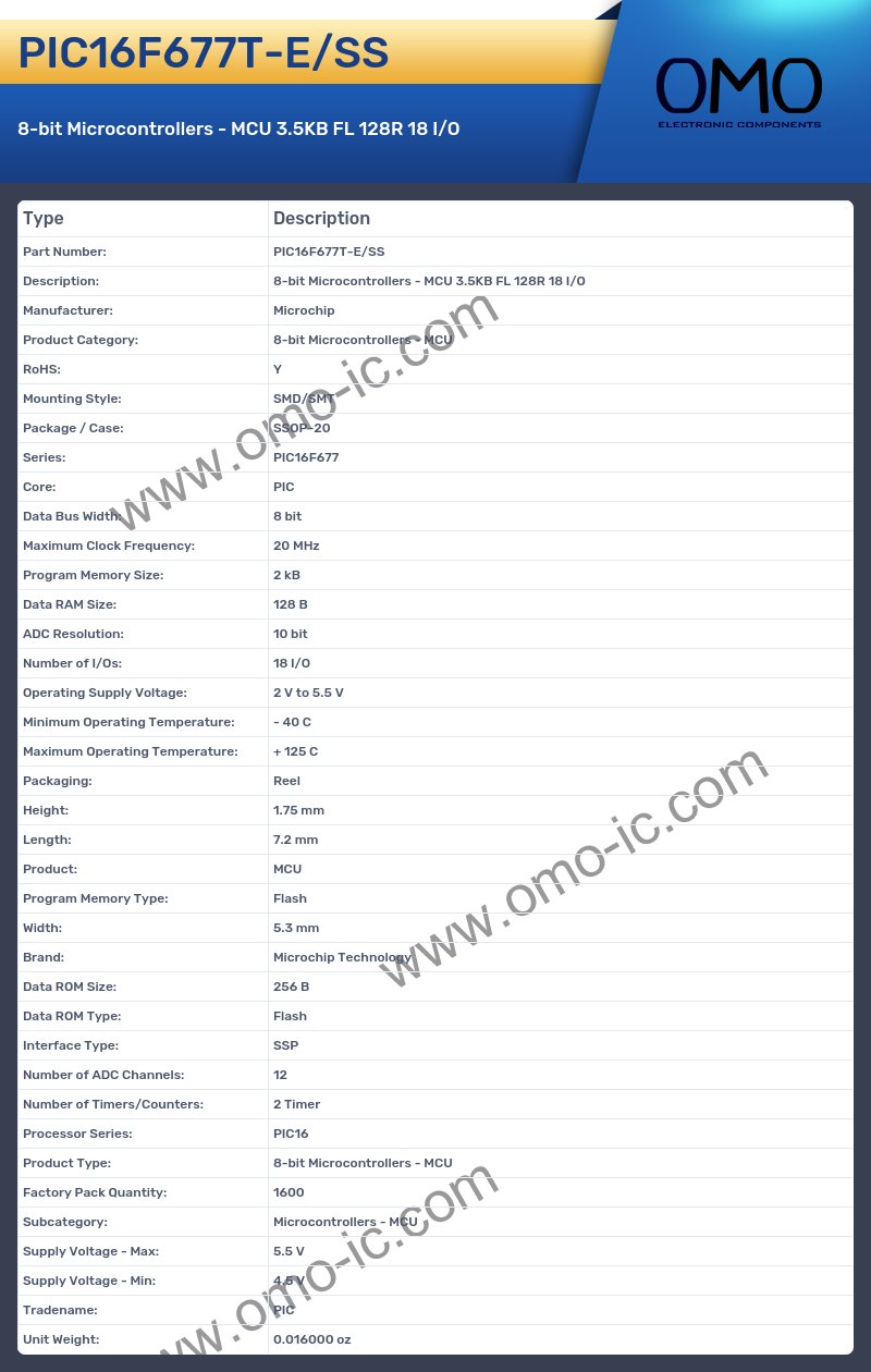 PIC16F677T-E/SS