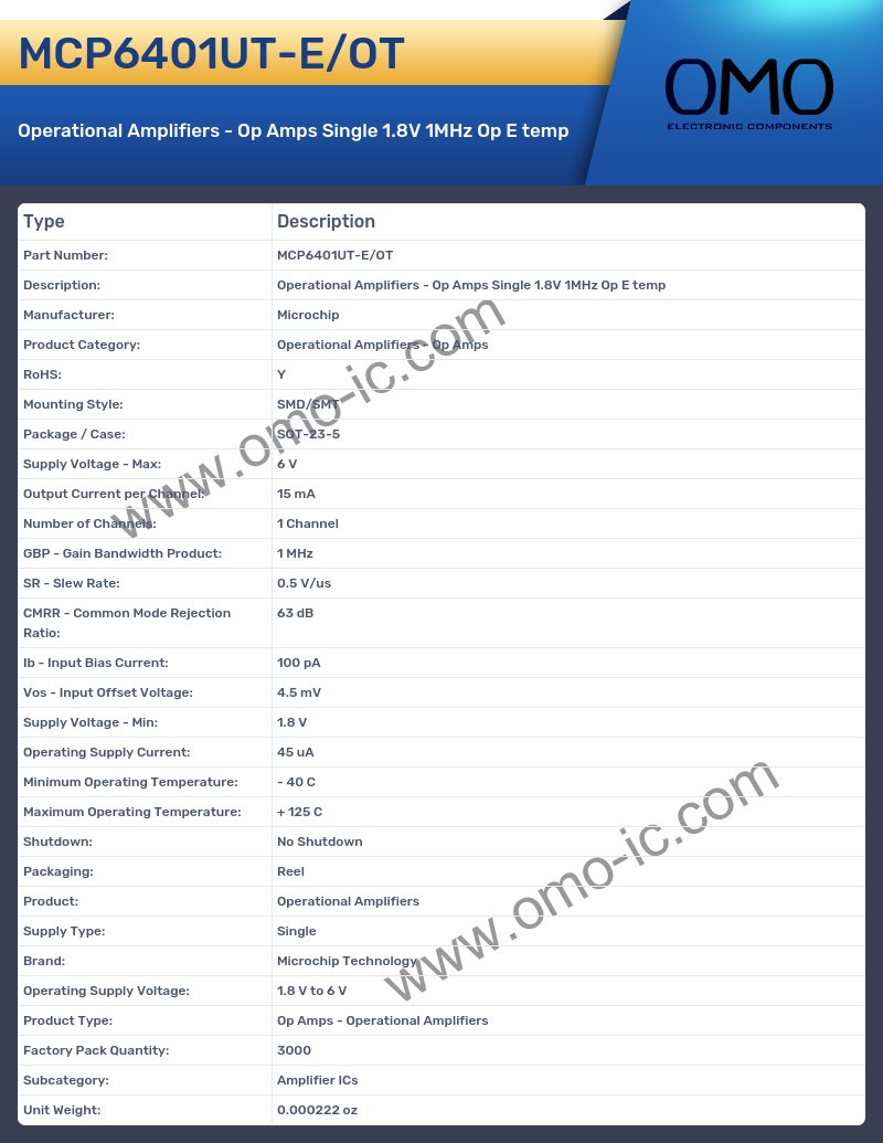MCP6401UT-E/OT