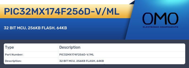PIC32MX174F256D-V/ML