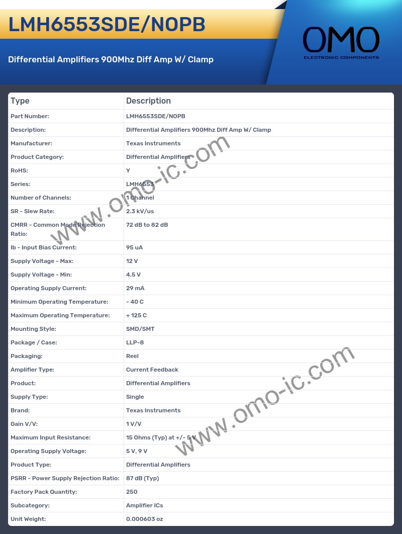 LMH6553SDE/NOPB